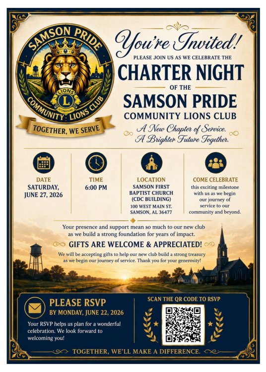 Samson Pride Charter Night 